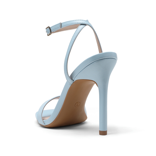 Open Toe Stiletto Sandals - BABY BLUE - 4